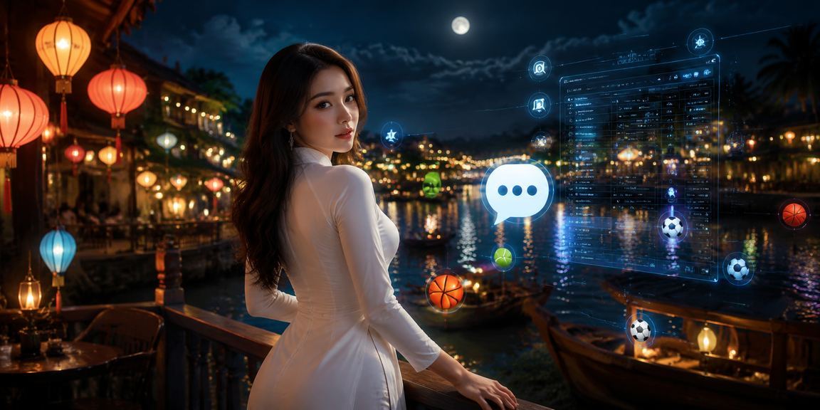 Cảnh phố cổ Hội An gắn liền với hành trình trải nghiệm giải trí trực tuyến của người dùng Việt